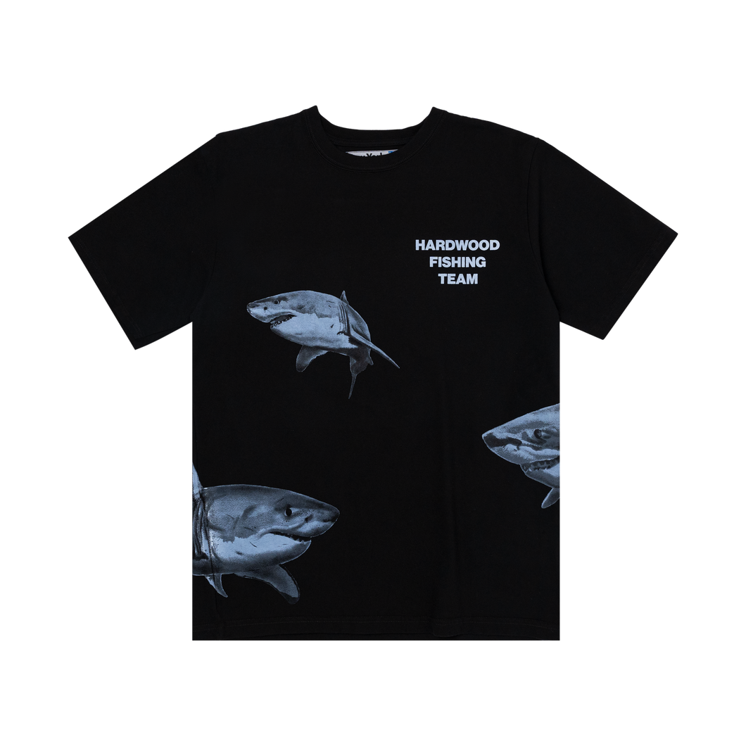 Black Team Catfish Fishing Tee